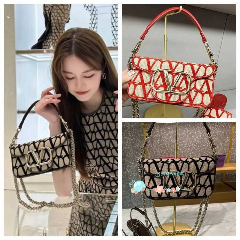 Women Designer Valentins French Direct Delivery Loco Underarm Embroidered Handbag Single Shoulder Chain for Women XTKO0