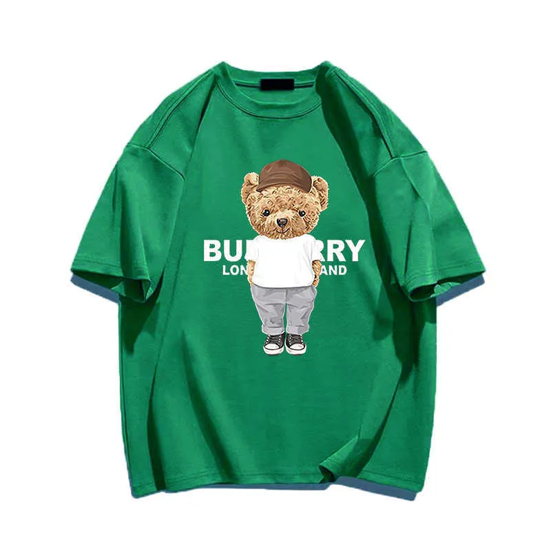 Men's T-Shirts Luxury Brand T-Shirts Bear Print Summer Cotton Oversized Mens T Shirt Graphic Women's Vintage Tees Men's Cloes Free Shipping G230427