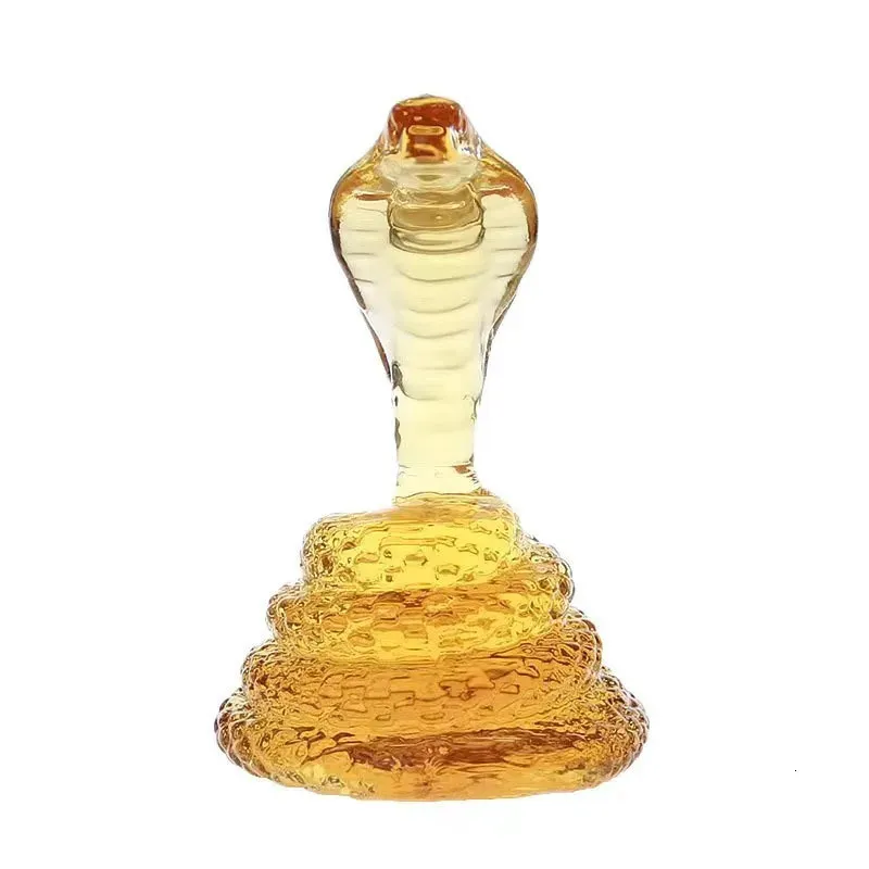 Bar Tools Snake Shaped Wine Bottle 500 1000mi High Borosilicate Glass Process Chinese Zodiac Transparent Tom whisky 231127