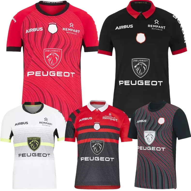 2024 BIARRITZ Racing 92 Maillot de rugby Maillot 23 24 Stade Français Paris Union Toulouser Bordeaux Begles à domicile Perpignan Ernest Wallon Warm Up taille S-5XL chemise