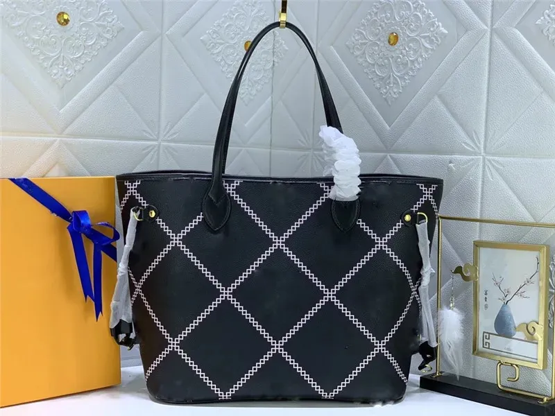 Bolsos de mujer de cuero genuino de 2 piezas, bolso de compras de calabaza de diseñador, bolso de mano, cartera, bolso de hombro, bolso de mano de lujo + bolsa, bolso de mano negro y rosa, bolso de mujer