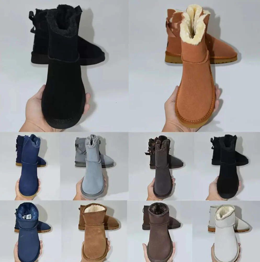 Damen-Schneestiefel, dreifach, Schwarz, Kastanie, Lila, Rosa, Marineblau, Grau, modisch, klassisch, Overknee-Knöchel, kurzer Stiefel, Damen-Damen, warm halten, Designer-Stiefeletten, Schuhe, UGGsity