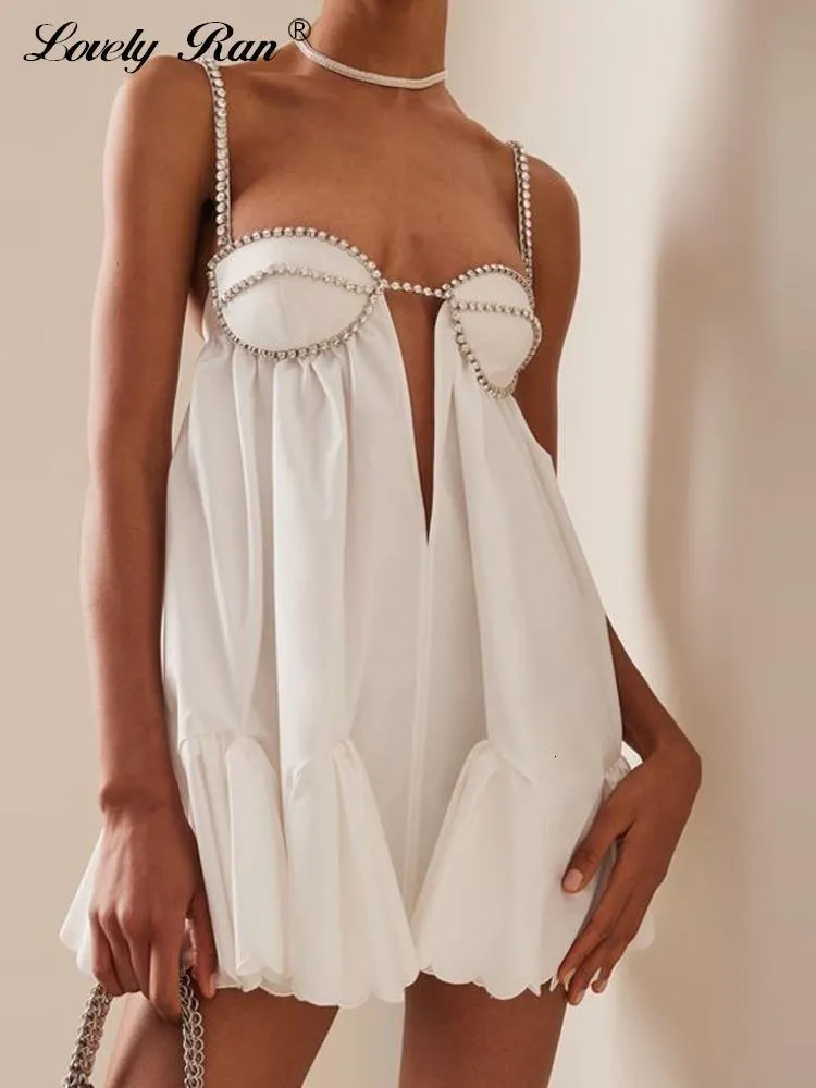 Casual Dresses Sexy Chain Fold Slip Dress Women Ruffle Tube Tops Mini  Sleeveless Female Summer Fashion Solid Ladies Vestidos 230426 From Lang01,  $19.82 | DHgate.Com