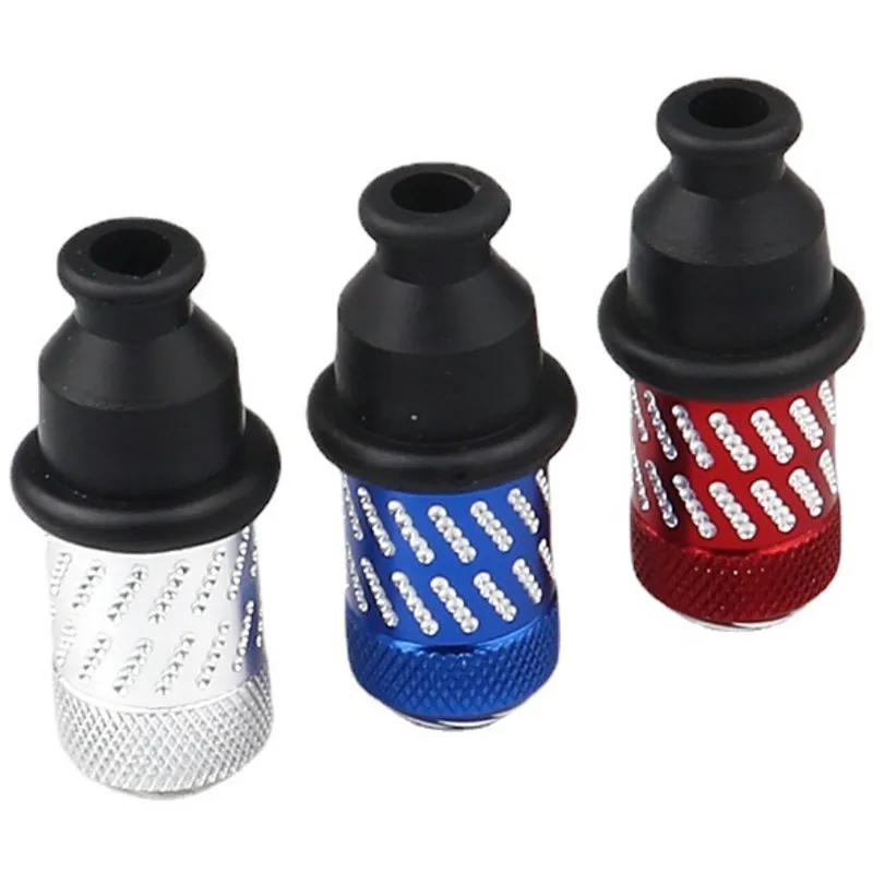 Mini capezzolo Snuff Bottle Tubi metallici per fumatori con filtro per schermo Cucchiaio Pippotto Stoccaggio Sniff portatile Snuffer tascabile Dispenser creativo per erbe Colori misti