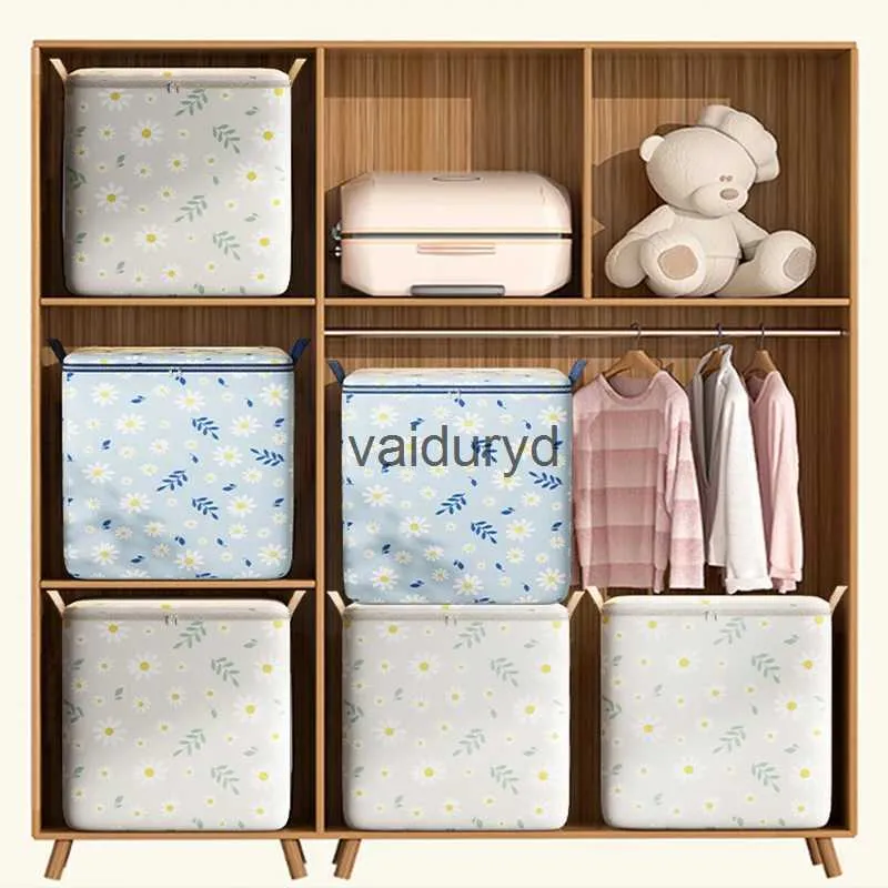 Boîtes de rangement bacs grande capacité organisateurs de placard Portable hiver couette couverture vêtements boîte armoire organisateur Bagsvaiduryd