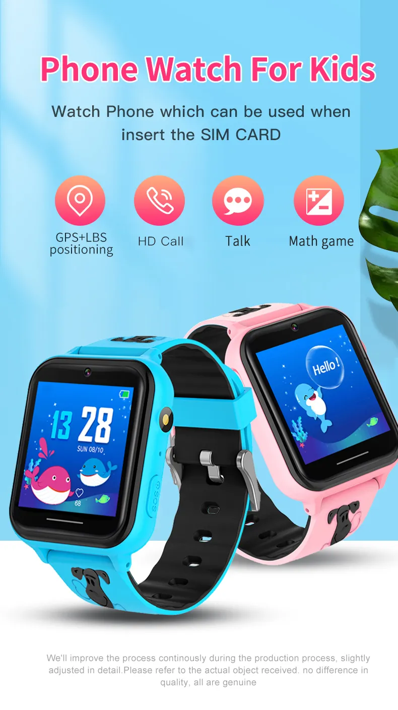 Acquista Smartwatch per bambini con fotocamera Giochi Lettore  video/musicale Torce elettriche Calcolatrice Sveglia Touch screen per bambini  Orologio intelligente giocattolo