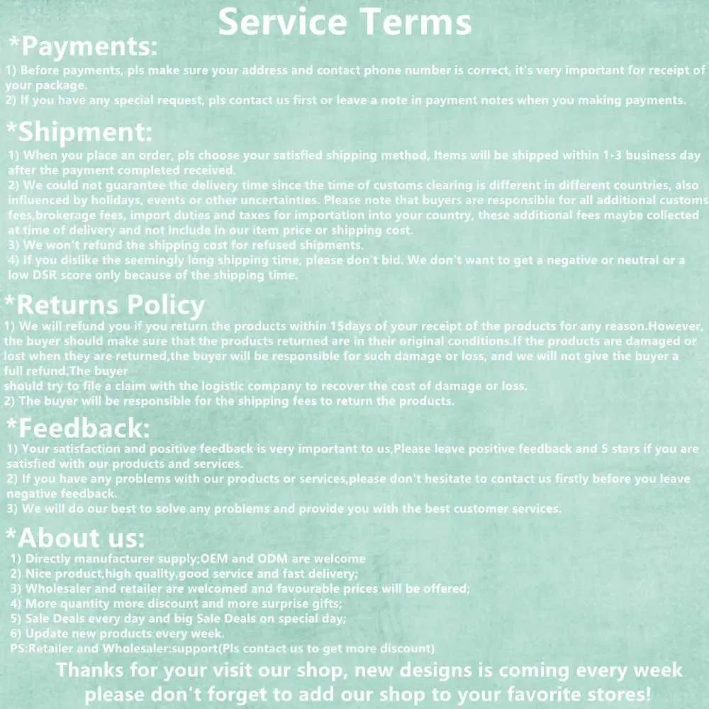 Service Terms