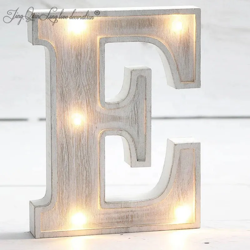 Inne imprezy imprezowe dostarcza drewniane LED Light Up Letters Dekoracje. 231127