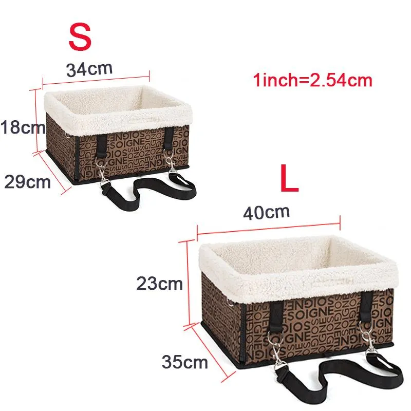 Carrinhos Dobrável Lavável Reforço Quente Saco de Transporte Caso Pet Dog Car Seat Carrier para 5kg Dog Cat Pequenos Animais Ao Ar Livre Suprimentos 2021