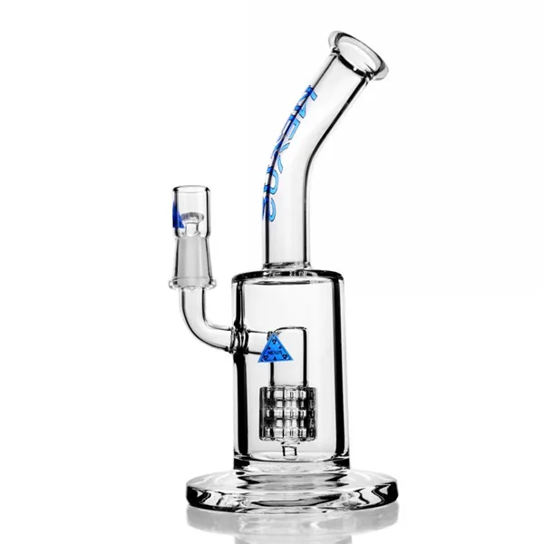 Nexus Bong Blue Dab Rig ガラスボング フリッターボング ガラスリサイクラーガラス ドームとネイル付き 14mm ジョイント リサイクラーダブリグ