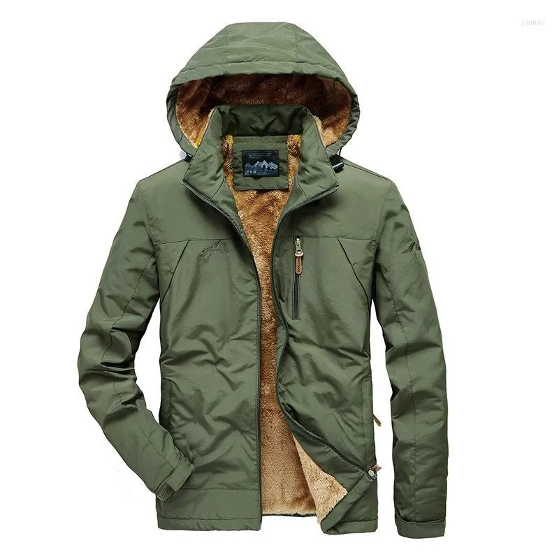 Men's Winter Jacket Outdoor Jacket Warm Lined Waterproof Parka Army Coat S  M-XXL 