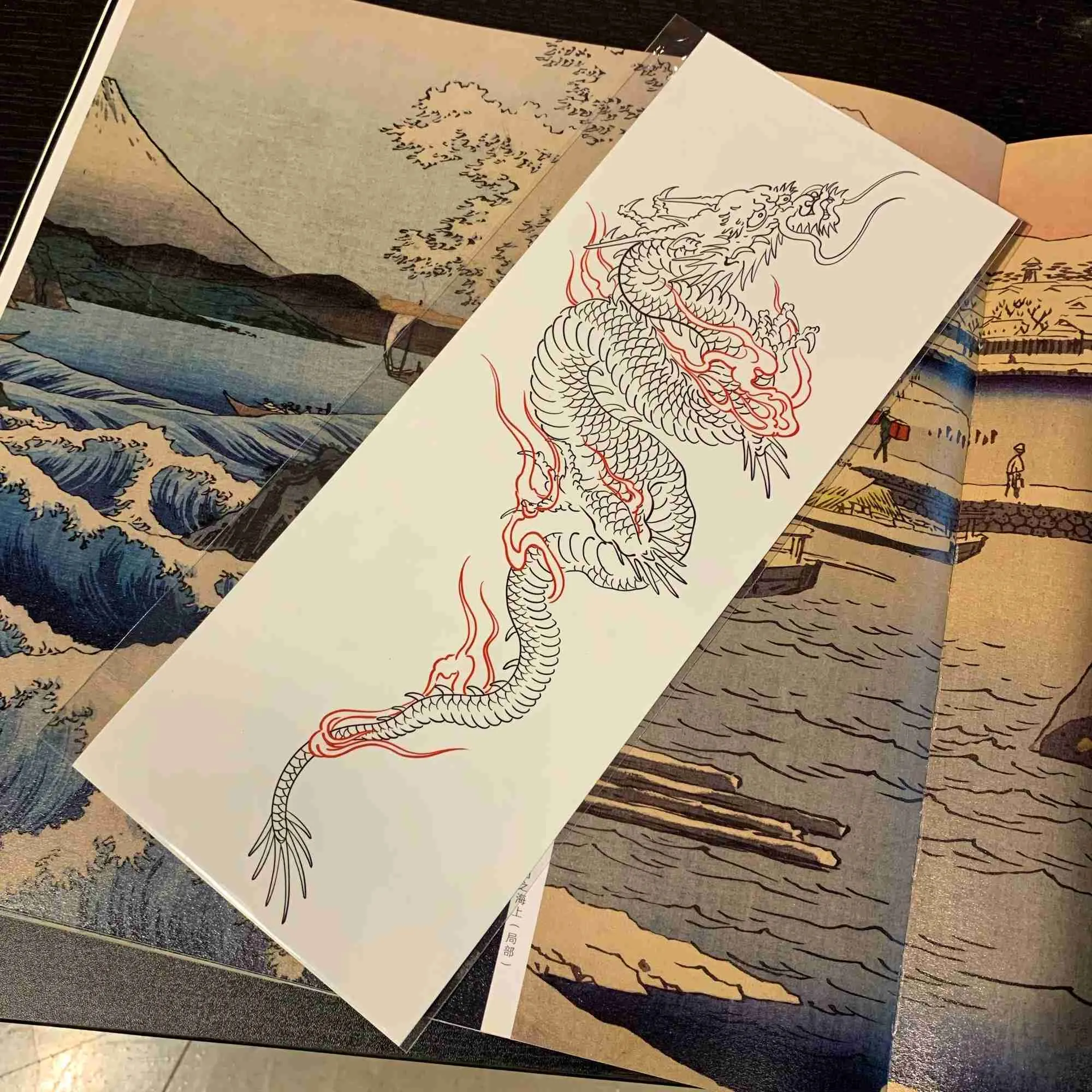 Tattoos Farbige Zeichnung Aufkleber Wasserdicht Temporäre Tätowierung Aufkleber Doppelte Farbe Chinesischer Drache Arm Bein Wasserdichte Körperkunst Fake Tattoo Männer Frauen Große GrößeL231128