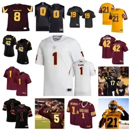 2023  State Sun Devils Football Jersey 55 Cade Briggs 7 Melquan Stovall 35 B.j. Green 41 Zach Bowers 52 Ian Shewell 45 Slater