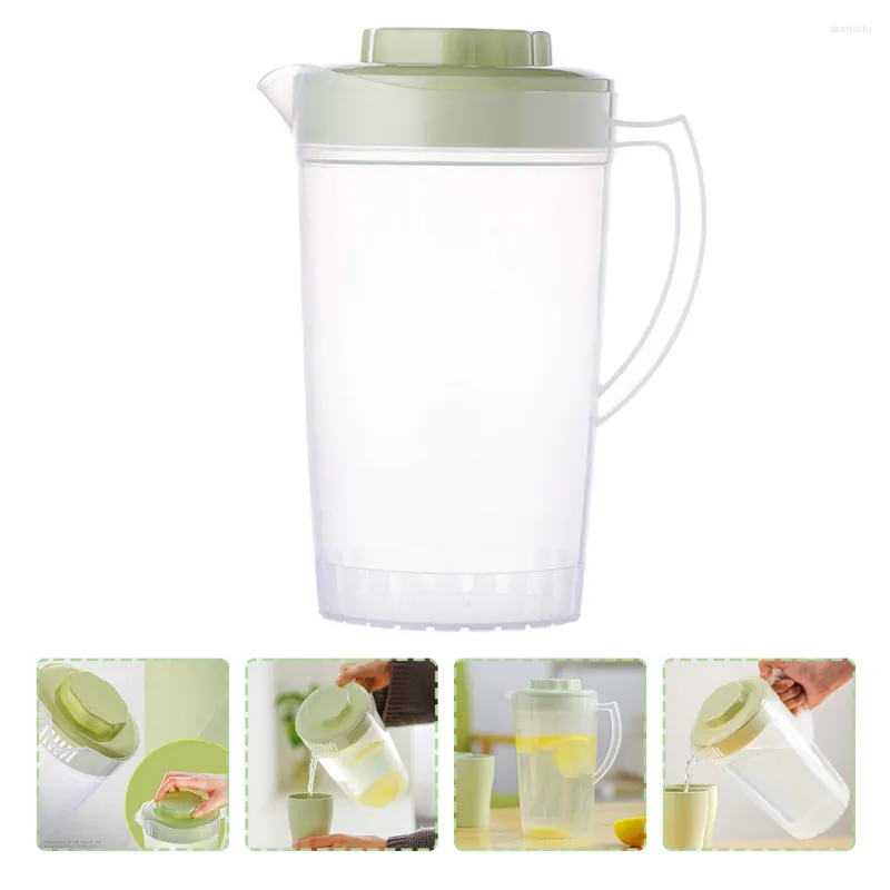 Servis uppsättningar 2 st limonad pitcher glas te vattenkokare plast vatten potten dryck dricker pitchers