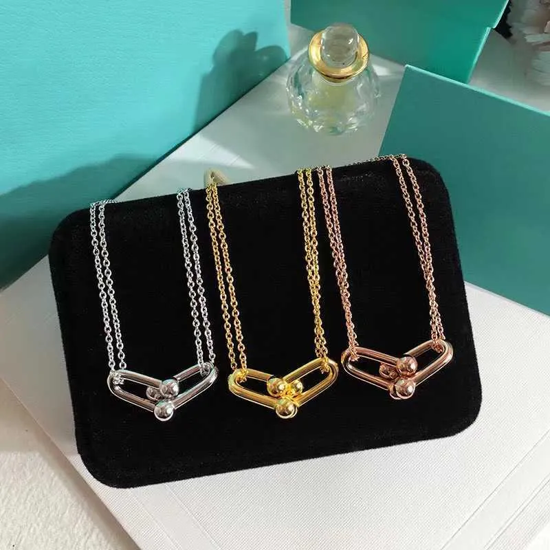 Tiffany horseshoe shop necklace rose gold