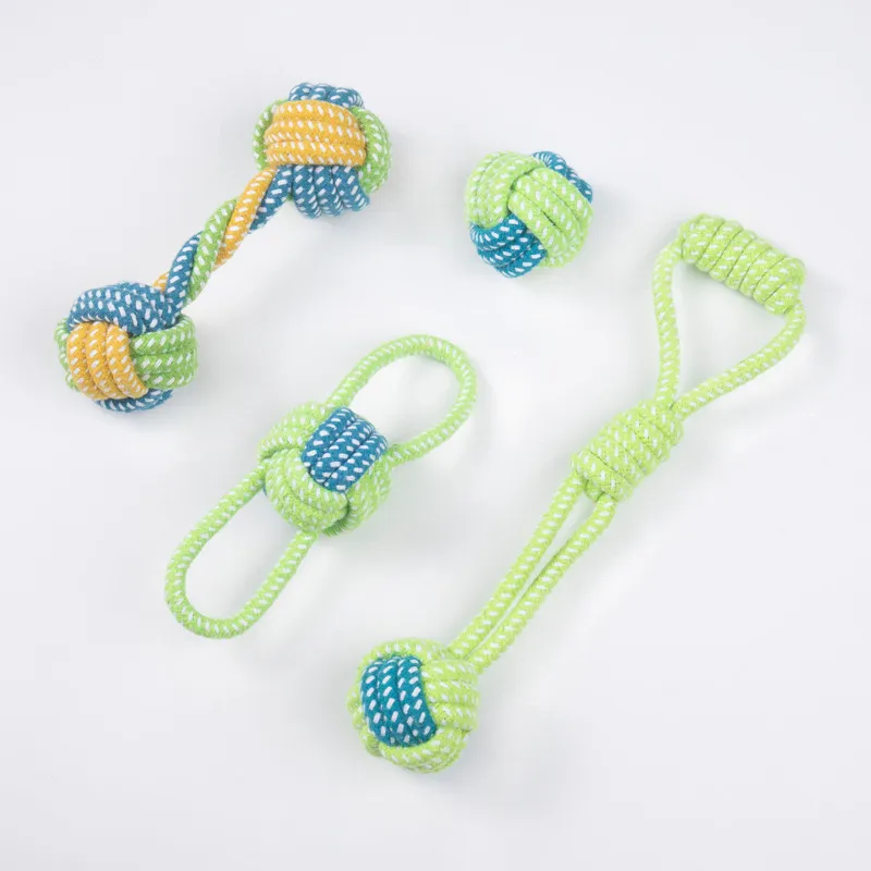 Large Small Dogs Toy Interactive Cotton Rope Mini Ball for Dog Cat Accessories Toothbrush Chew Supplies