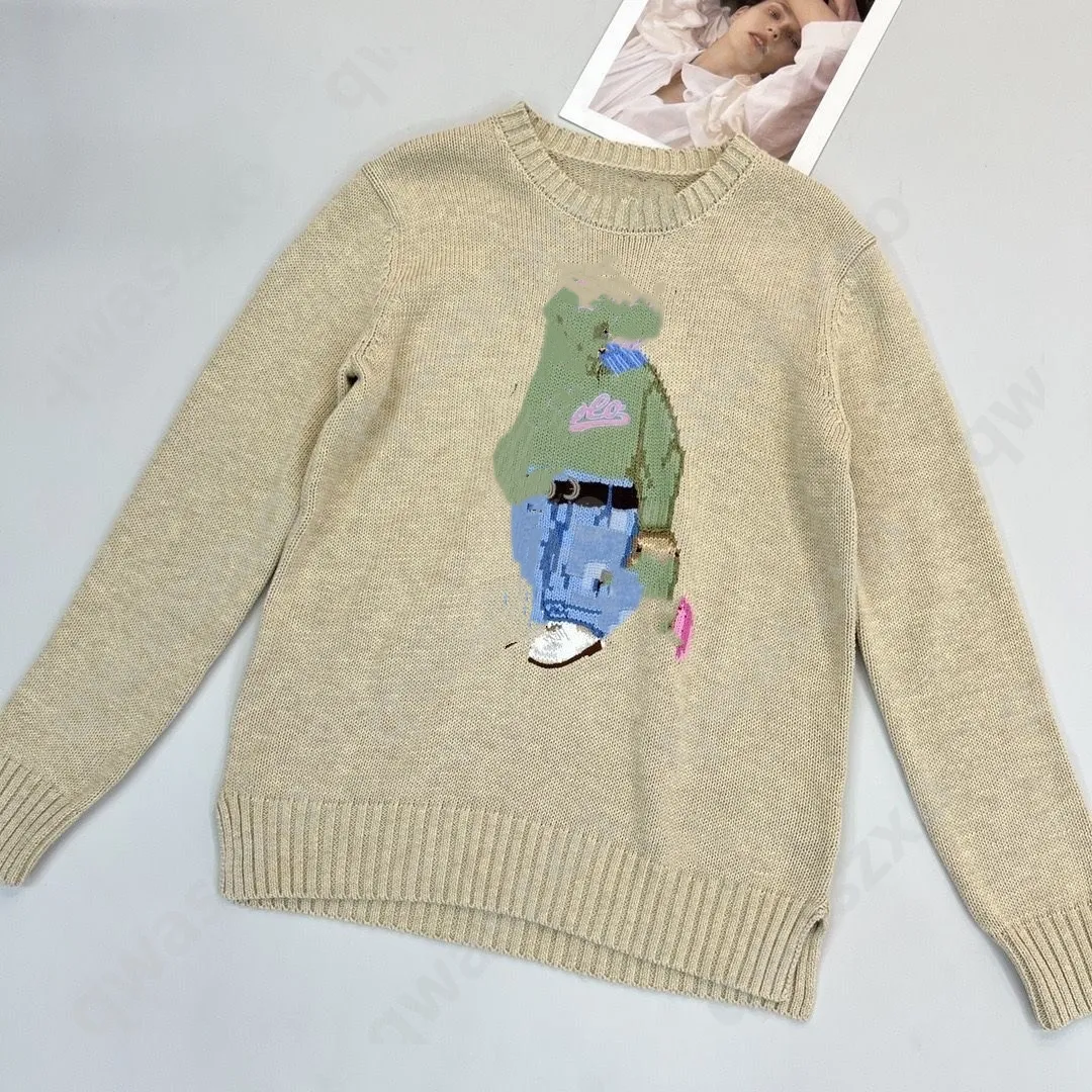 Męski pullover pulover polo rl zimowy kreskówka z długim rękawem Sweter mody pasujący pojedynczy produkt ciepły miękki i 24