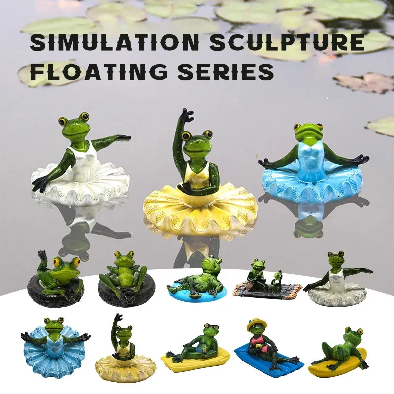 Floating Animal Statue For Frog Garden Statue Decor Perfect For