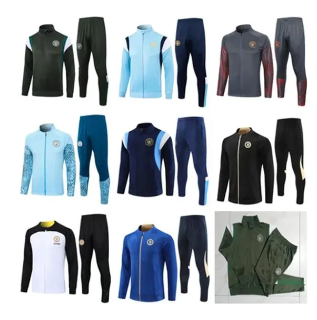 Haaland Long Zipper de Bruyne Man City Jacket Treinamento Treinamento de traje de manga longa futebol esportivo 23 24 CFC Arsen Survatment Foot Chandal Futbol Uniformes