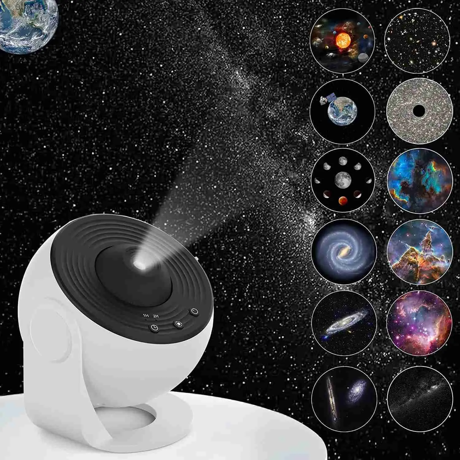 Projectors Night Light Galaxy Projector Starry Sky Children's Rotating Planetarium Light Bedroom Valentine's Day Gift Wedding Decoration Q231128