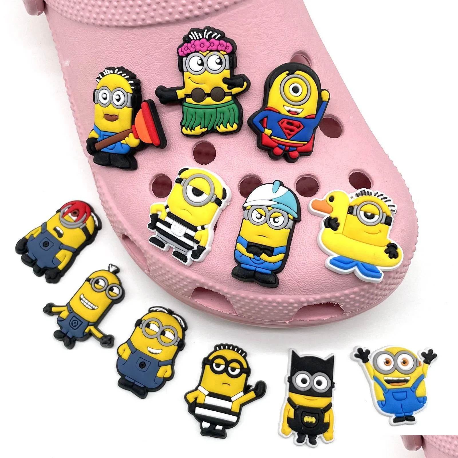 Accessori cartoni animati Anime Chanms all'ingrosso Memorie d'infanzia Super Hero Funny Gift Shoe Dister