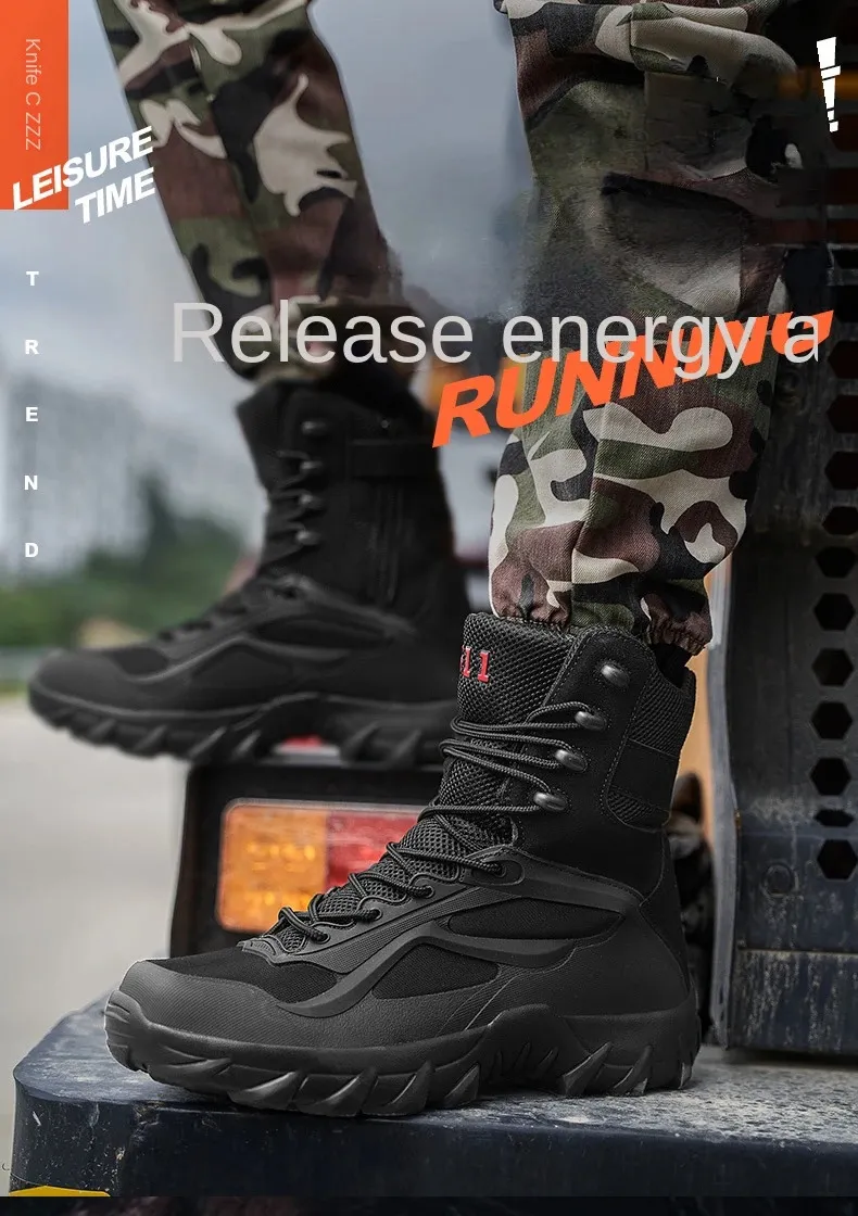 Männer Taktische Stiefel Herbst Special Forces Militär Feld Mann Stiefel Leichte Outdoor Nicht-Slip Wasserdichte Schuhe_voghion.com