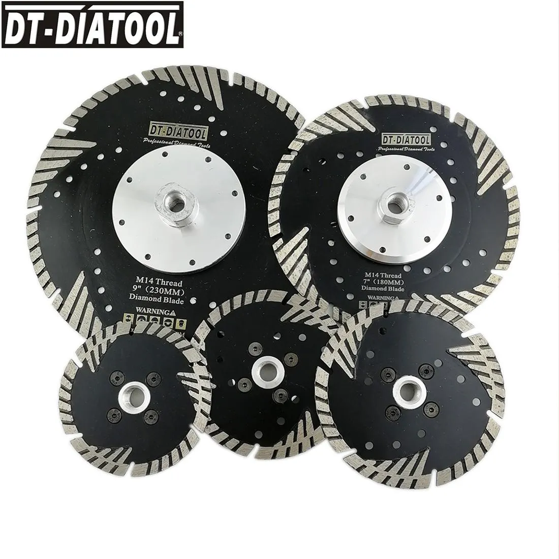 Zaagbladen Diamond Turbo Saw Blade with Slant Protection Teeth Grinding Disc Cutting Disc for Granite Stone Concrete Angle Grinder Blade
