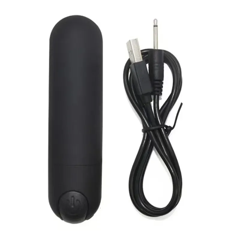 Anal Toys Strong Shock 10 Frequency Mini Bullet Fun Jump Egg USB Rechargeable Female Masturbation Massage Vibrator Sex Machine Sex Shop 231128