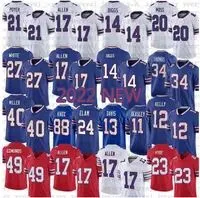 Football Jerseys ``Bills``custom 41 Reggie Gilliam 10 Khalil Shakir 14 Stefon Diggs 3 Damar Hamlin 26 Devin Singletary 27 Tre`Davious White 17 Josh Allen