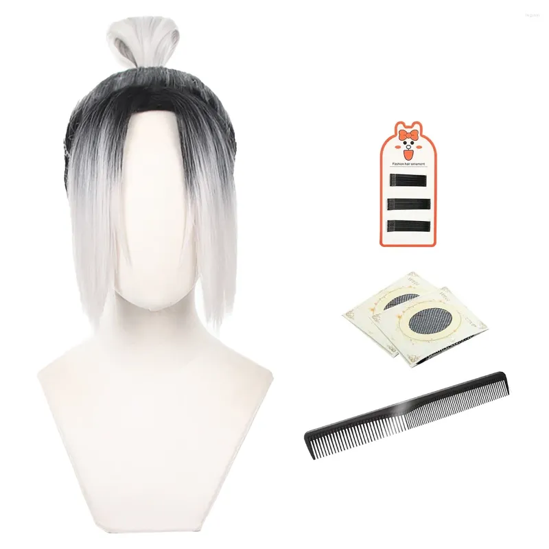 Party Supplies Holoun Blue Lock Manga Anime Cosplay Wig Gagamaru No.1 Målvakt Rose Syntetisk fiber Justerbar storlek Huvudbonader