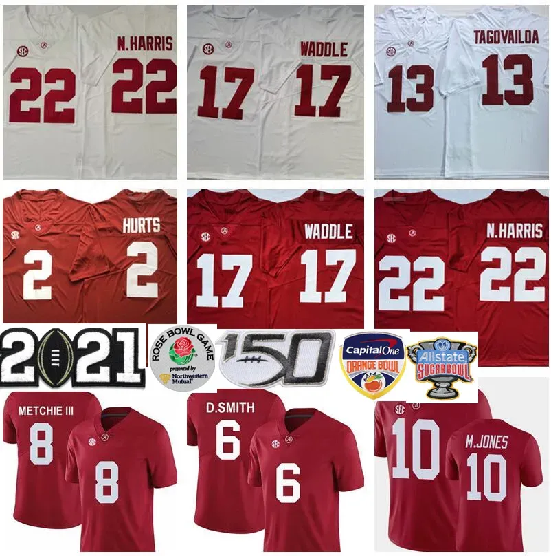 NCAA 2024 Playoff Alabama Crimson Tide Najee Harris Jersey Mac Jones Tua Tagovailoa Jalen dói Jaylen Waddle Devonta Smith Henry Football High