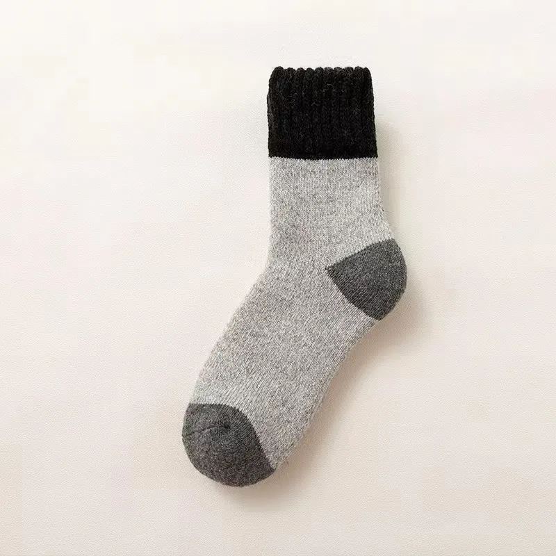 Extra Thick Mens Winter Thin Wool Socks With Fleece Lining From