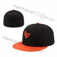 2023 Men`s Baseball Full Closed Caps Summer Orange Letter Bone Men Women Brown Color All 32 Teams Casual Sport Flat Fitted hats 