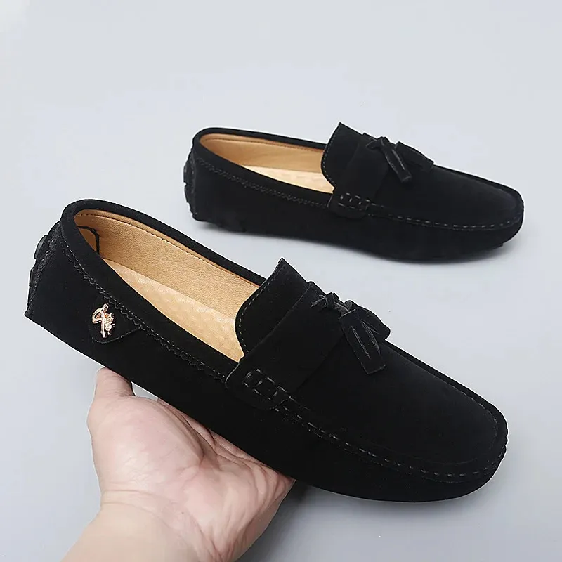 Kleid Schuhe Müßiggänger Männer Slipon Casual Herren Weiche Sohlen Mode Paar Große Größe 3548 SpringAutumn zapato para hombre 231128