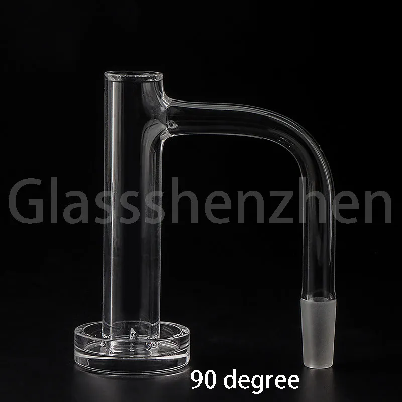 Volle las afgeschuinde rand Contral Tower Smoking Quartz Banger met 14mmod glazen universum Galaxy Space TERP Marble Quartz Pil 16mmod Volledig gelaste nagels voor waterpijpen