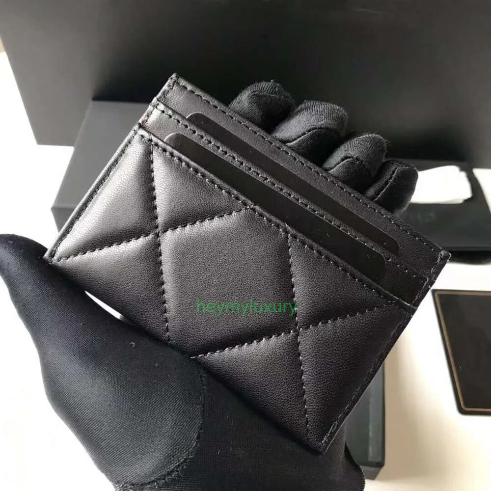 designer purse wallet chaneles card holder Sheep Pickup Card Holder Zero Wallet Leather Change Bag Lingge Card Clip Women's Bag