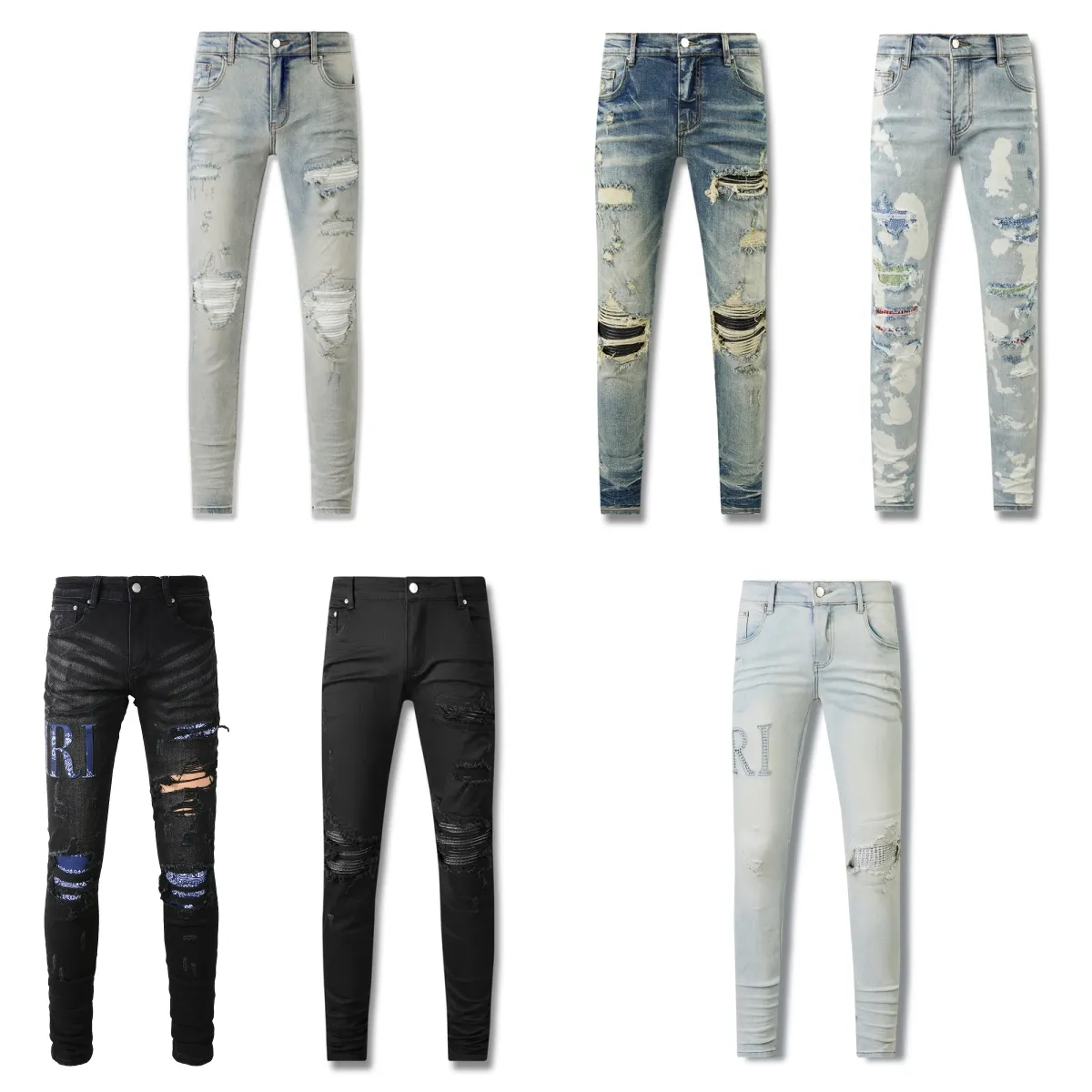 Calças masculinas designer jeans para mens jeansHole Itália Marca Homem Calças Longas Calças Streetwear Denim Skinny Slim Straight Biker Jean para D2 Designer Mens Stacked Top