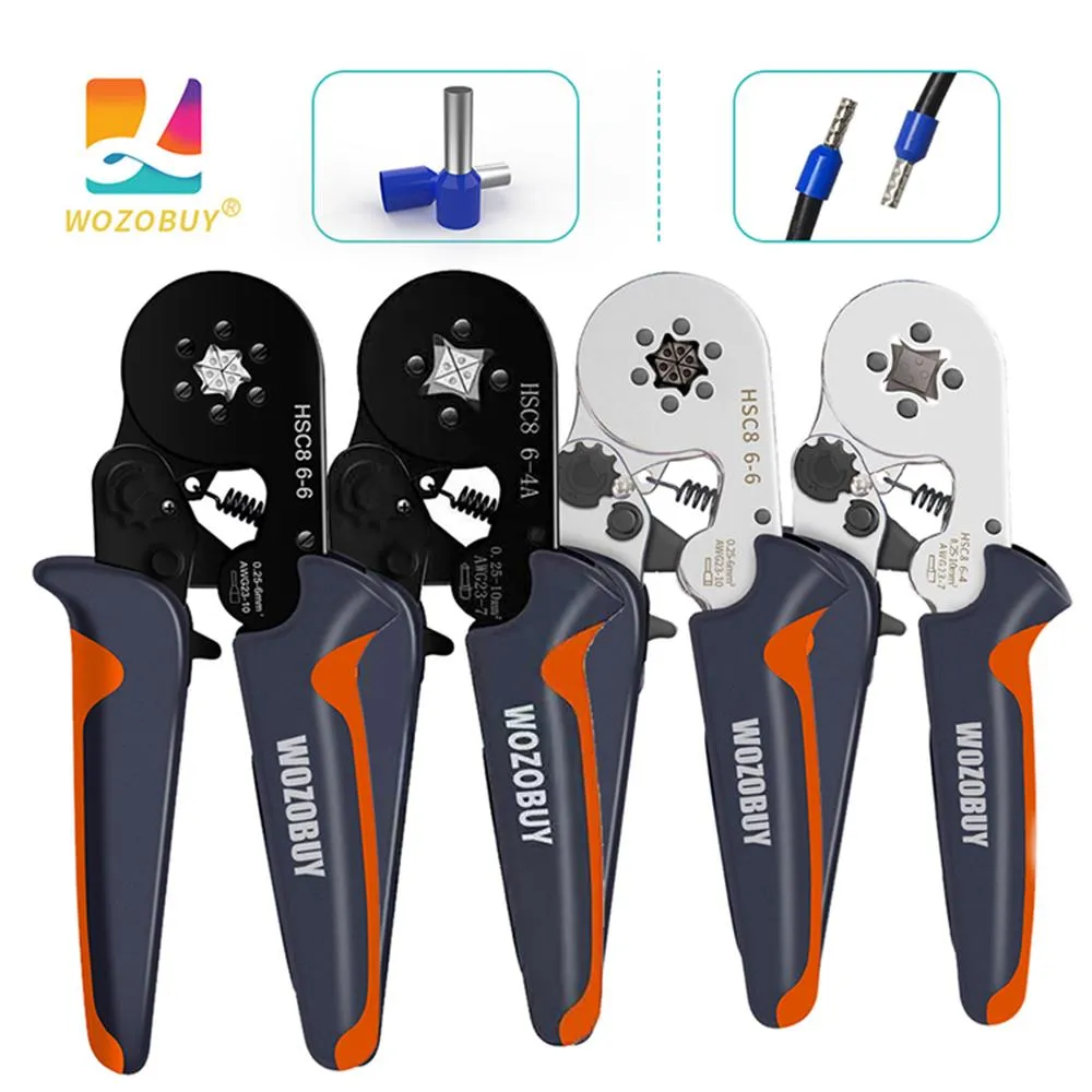 Tang Ferrule Crimping Tool Kit AWG237 Selfadjustable Ratchet Wire Single Crimping Tool Kit Plier Tool Set Wire Crimp Wire Terminal