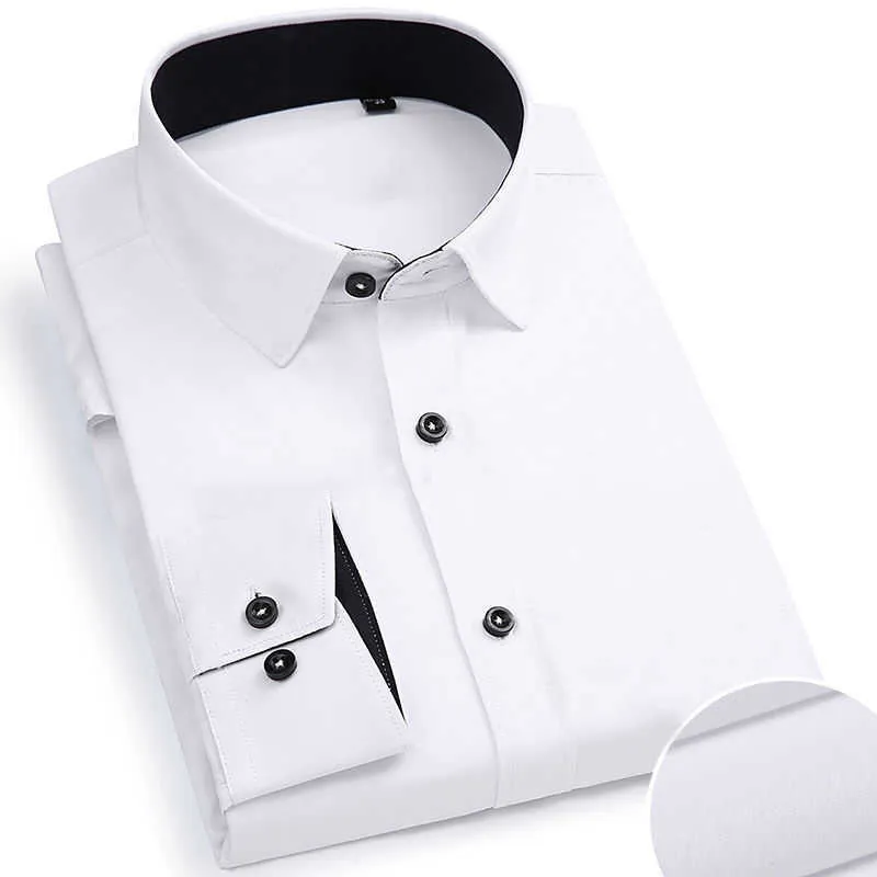 Chemises habillées pour hommes Plus grande taille 8XL 7XL Mode décontractée pour hommes Chemise à manches longues Slim Fit Male Social Business Dress Shirt Marque Vêtements pour hommes P230427