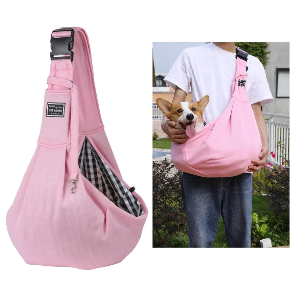 Pet Sling Carrier Medium Large cat and dog Carrying Walking Shoulder Bag