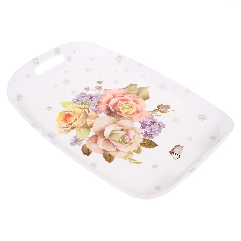 Dinnerware Sets Catering Platter Fruit Tray Melamine Tea Trays Serving Party Plastic Decorative Coffee Table