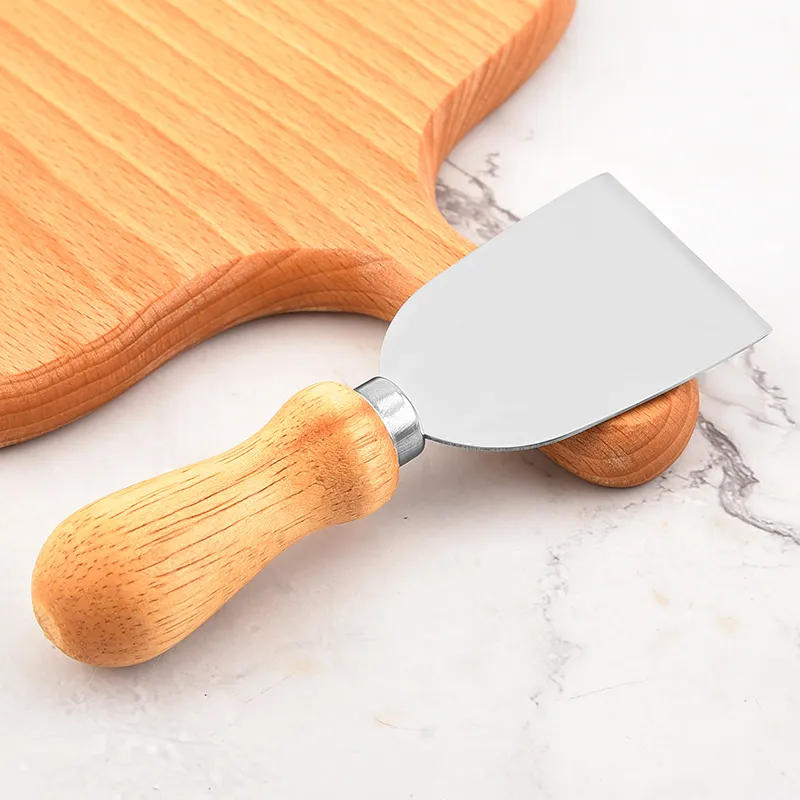 Stainless Steel Cheese Knives With Round Handle Cheese Cutter Cheese Board Butter Spatula Kitchen Cheese Tools LX6258