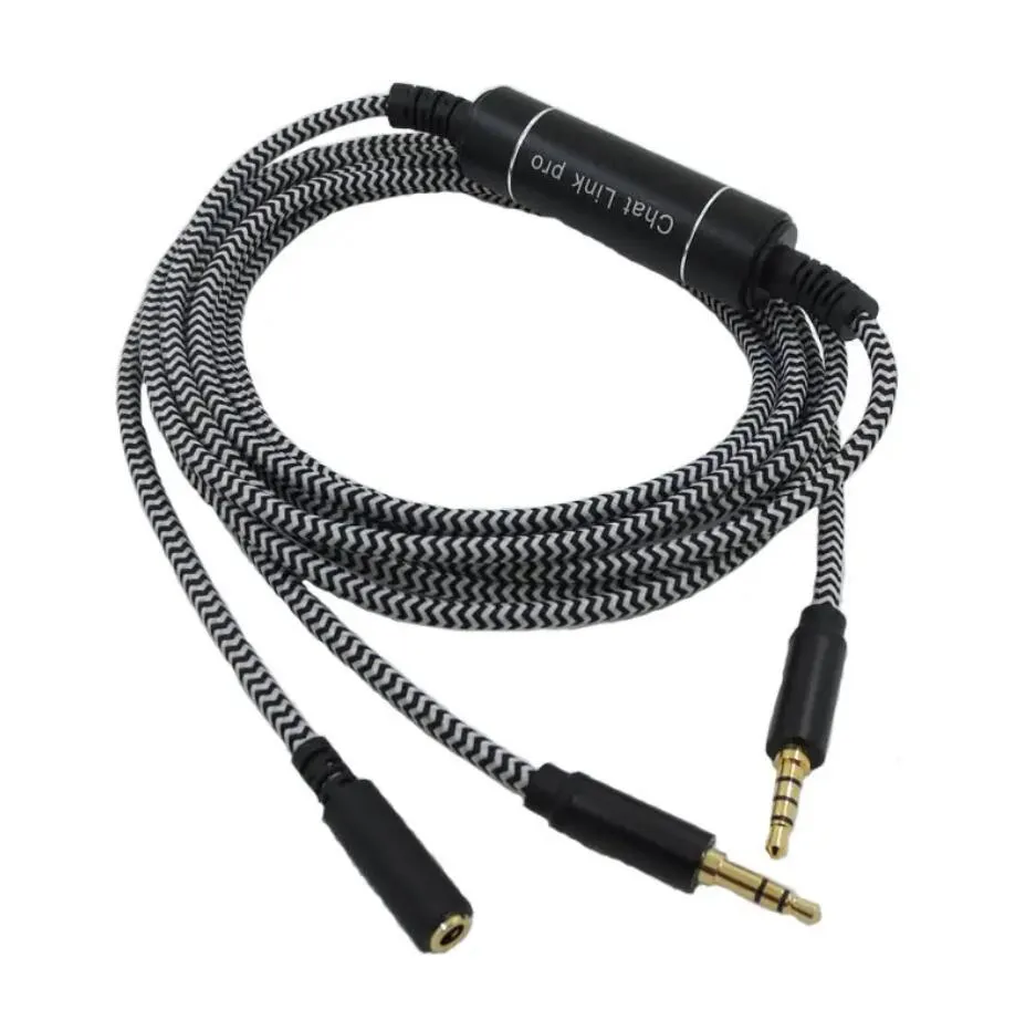 Vervangende chatlink Audiokabel met in-line isolator voor HD60 S+ HD60 Pro Capture Card vervangende lijn voor NS PS5 PS4