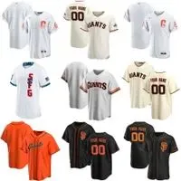 Baseball Jerseys 2022 Custom Jersey Mens women Youth ``Giants``41 Wilmer Flores 34 Kevin Gausman 10 Evan Longoria 51 Conner