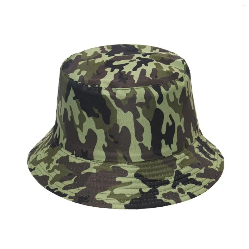 Bérets Universal Bucket Basin Cap Hat Camouflage Outdoor Fisherman's Sun Baseball Caps