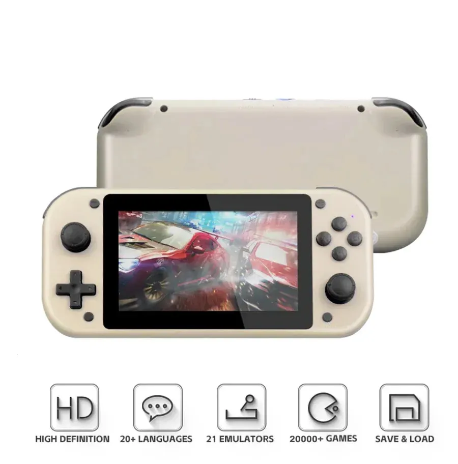 Portable Game Players M17 Handheld Console 64G 128G Retro Video 15000 Games 4 3 Inch Screen Emuelec Emulator Gaming Consola 231128