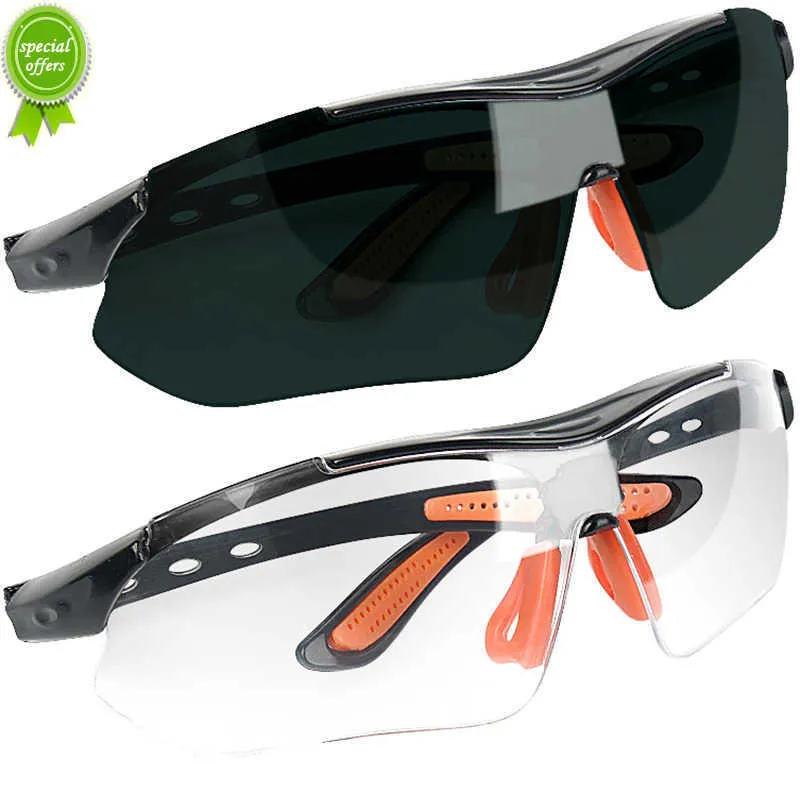 Nouveau cyclisme lunettes coupe-vent sécurité ventilé HD lunettes travail laboratoire sécurité anti-sable protection verre lunettes