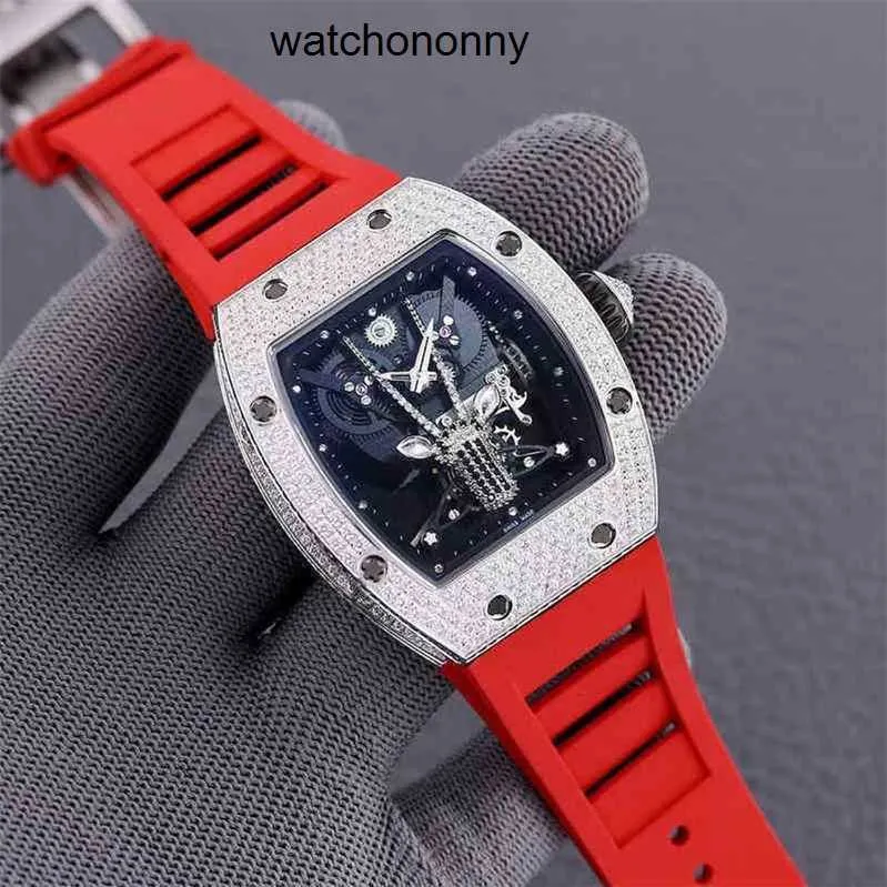 デザイナーri mlies luxury watchメカニカルウォッチビジネスレジャーメンズマンティアックスシリーズオートマチックファインスチールテープトレンドスイスムーブメントWris
