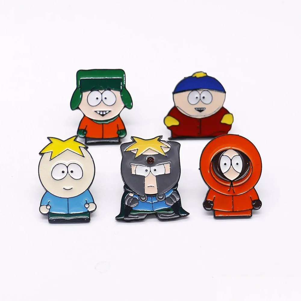 Tecknad tillbehör Soutark Eric Cartman Ass Badge Cartoon AnimationL Brosch Pin Sweet Boy Accessory S006 Drop Delivery Baby, Kids Mate Dhwqu