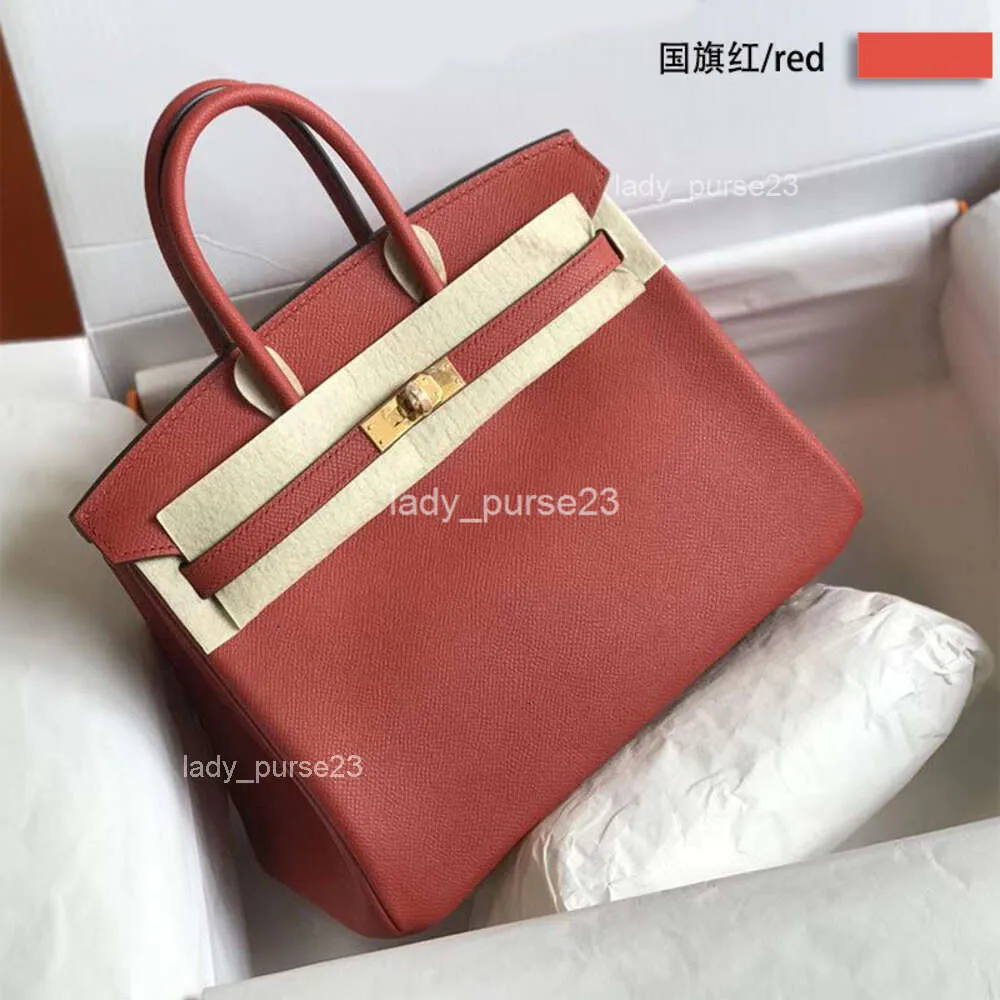 Torby warstwa Berkins TOTE Nici High Lady Classic Top End Bag 2023 Lichee Togo Prawdziwy, prawdziwy skórzany cielę